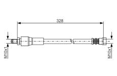 Brzdová hadica BOSCH 1 987 481 001