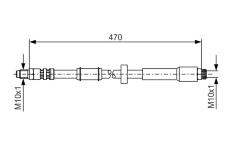 Brzdová hadice BOSCH 1 987 481 004
