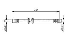Brzdová hadice BOSCH 1 987 481 006