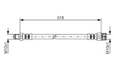 Brzdová hadice BOSCH 1 987 481 007