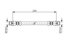 Brzdová hadica BOSCH 1 987 481 008