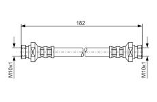 Brzdová hadice BOSCH 1 987 481 010