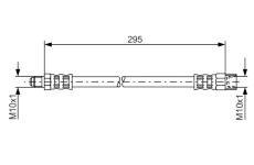 Brzdová hadica BOSCH 1 987 481 015