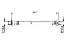 Brzdová hadica BOSCH 1 987 481 016