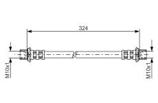 Brzdová hadice BOSCH 1 987 481 016