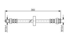 Brzdová hadica BOSCH 1 987 481 017