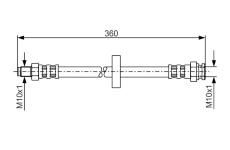 Brzdová hadice BOSCH 1 987 481 017