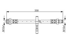 Brzdová hadice BOSCH 1 987 481 019