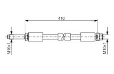 Brzdová hadice BOSCH 1 987 481 020