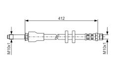 Brzdová hadica BOSCH 1 987 481 021
