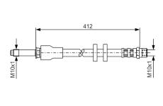 Brzdová hadice BOSCH 1 987 481 021
