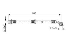 Brzdová hadica BOSCH 1 987 481 027