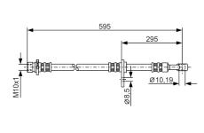 Brzdová hadica BOSCH 1 987 481 044
