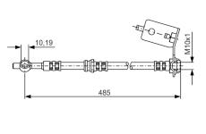 Brzdová hadice BOSCH 1 987 481 050
