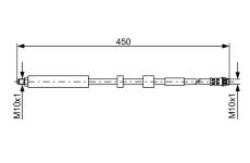 Brzdová hadica BOSCH 1 987 481 051