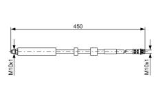 Brzdová hadice BOSCH 1 987 481 051