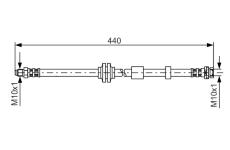 Brzdová hadica BOSCH 1 987 481 059