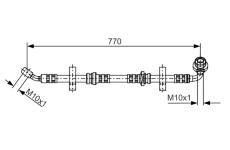 Brzdová hadica BOSCH 1 987 481 071