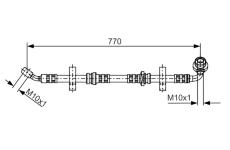 Brzdová hadice BOSCH 1 987 481 071