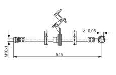 Brzdová hadica BOSCH 1 987 481 077