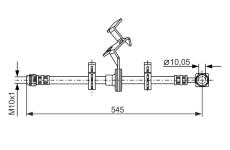 Brzdová hadica BOSCH 1 987 481 077