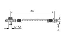 Brzdová hadica BOSCH 1 987 481 082