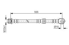 Brzdová hadice BOSCH 1 987 481 087