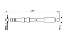 Brzdová hadice BOSCH 1 987 481 117