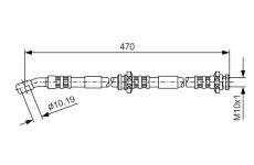 Brzdová hadica BOSCH 1 987 481 149