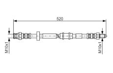 Brzdová hadice BOSCH 1 987 481 158