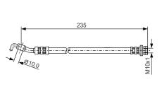 Brzdová hadica BOSCH 1 987 481 177