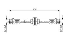 Brzdová hadice BOSCH 1 987 481 185