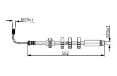 Brzdová hadica BOSCH 1 987 481 264