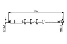 Brzdová hadice BOSCH 1 987 481 290