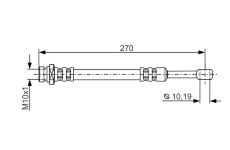 Brzdová hadica BOSCH 1 987 481 300