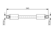 Brzdová hadice BOSCH 1 987 481 301