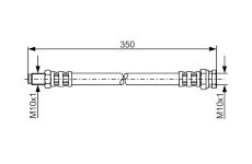 Brzdová hadica BOSCH 1 987 481 311