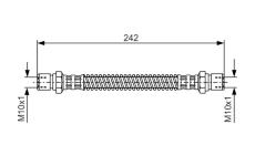 Brzdová hadica BOSCH 1 987 481 316