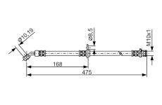 Brzdová hadice BOSCH 1 987 481 326