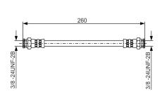 Brzdová hadica BOSCH 1 987 481 346