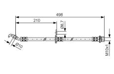 Brzdová hadica BOSCH 1 987 481 380