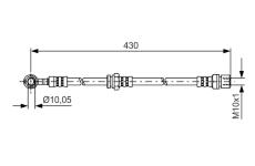 Brzdová hadice BOSCH 1 987 481 384