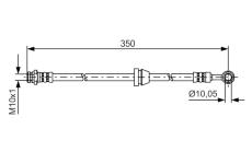 Brzdová hadica BOSCH 1 987 481 388