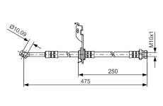 Brzdová hadica BOSCH 1 987 481 393