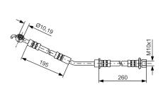 Brzdová hadica BOSCH 1 987 481 407