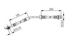Brzdová hadica BOSCH 1 987 481 408