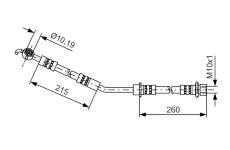 Brzdová hadice BOSCH 1 987 481 409