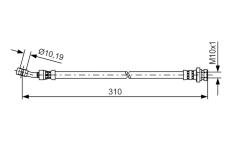 Brzdová hadica BOSCH 1 987 481 417