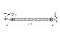 Brzdová hadice BOSCH 1 987 481 417