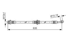 Brzdová hadica BOSCH 1 987 481 433